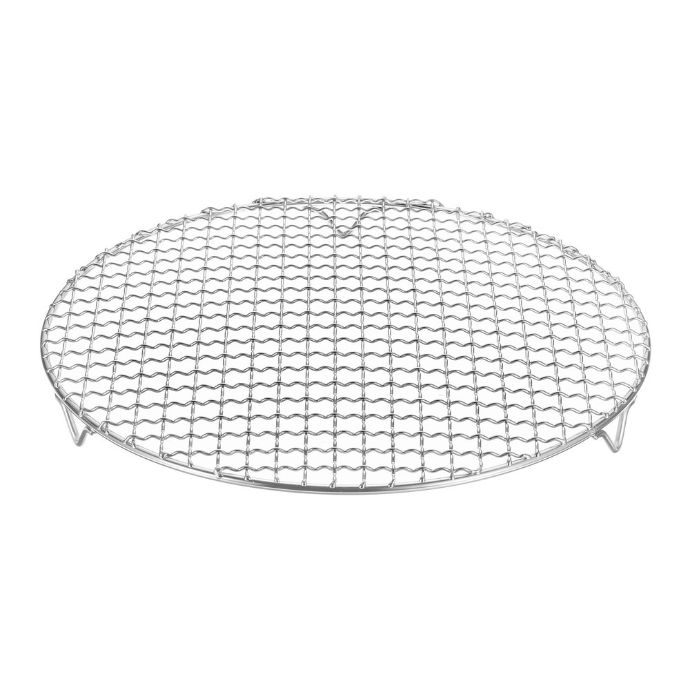 Cooling Rack, 11.6" Round Baking Rack with 20mm Legs [Silver]