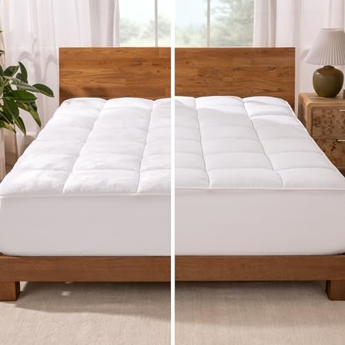 Microplush Mattress Topper - Pillow Top Reversible - King White (Microplush)