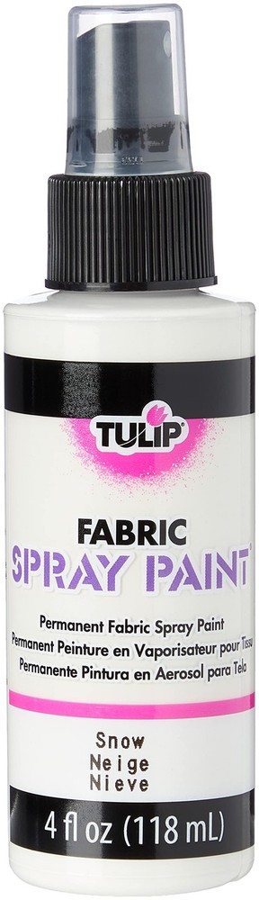 Fabric spray paint permanent white snow 4oz