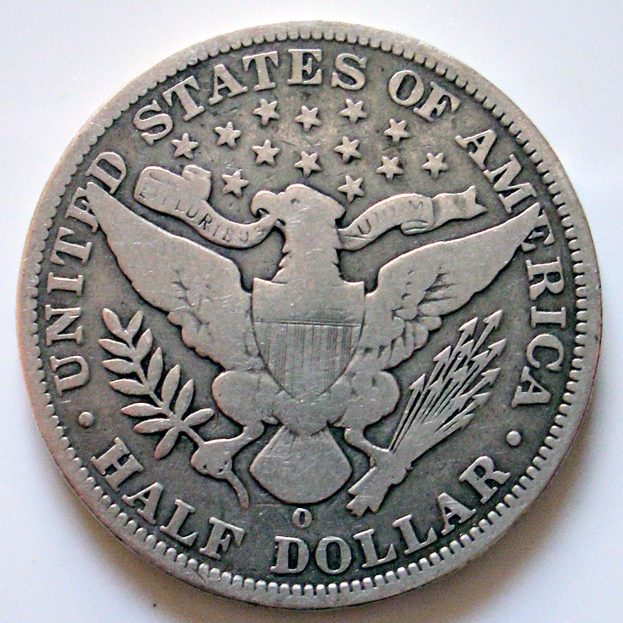 1904-O Barber Half Dollar, silver