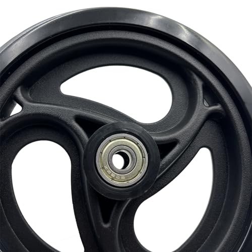 4 Pcs 6" Replacement Wheels for Rollator Walker & Wheelchairs - Black Rollator P