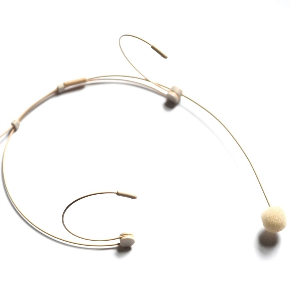 Beige Headset Microphone fits Audio-Technica Wireless Bodypack Transmitter