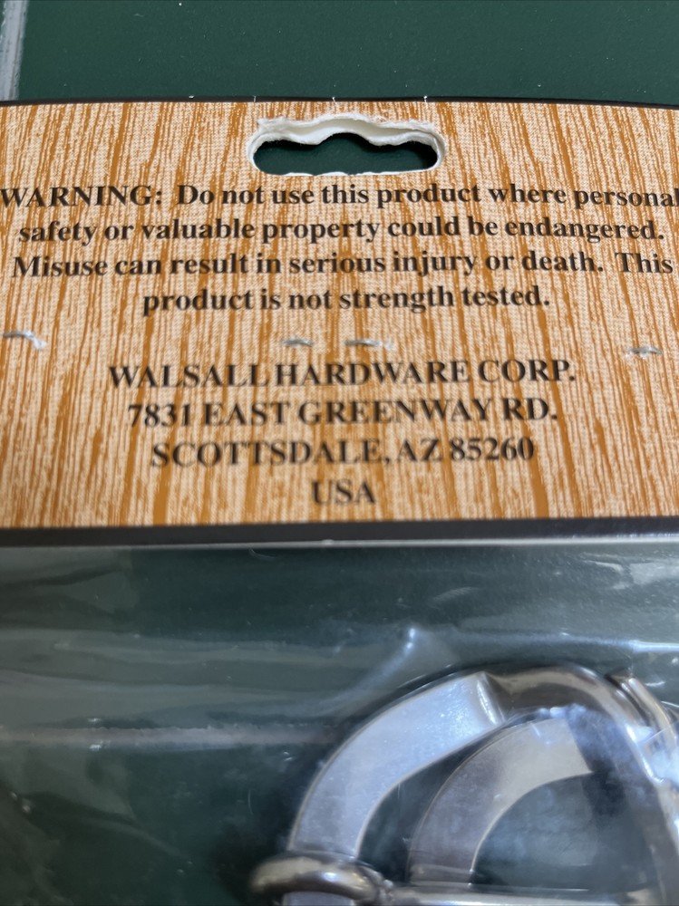 Walsall Quality Hardware 1” #8 BKL