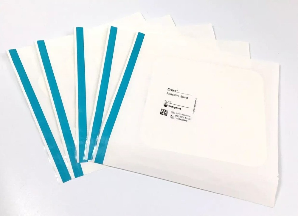 5 Coloplast 032155 Brava Skin Protective Sheets 6" x 6" Exp 2028
