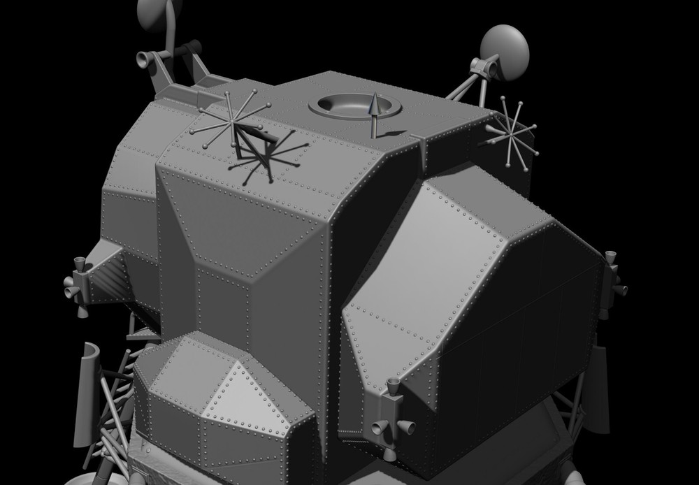 Lunar Module Apollo 11 - STL-OBJ FILES - FOR 3D printers