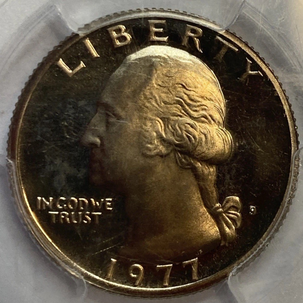 1977 S -  Washington Quarter Proof - PCGS PR69DCAM
