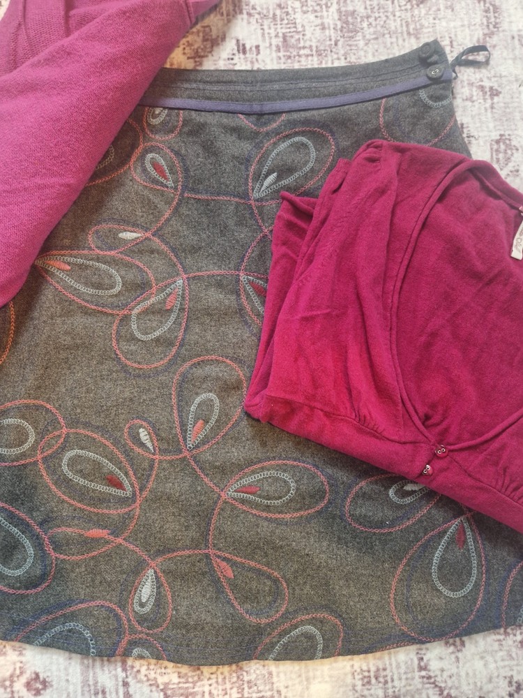 Womens Bundle Size 12 Skirt, top, cardigan. White Stuff