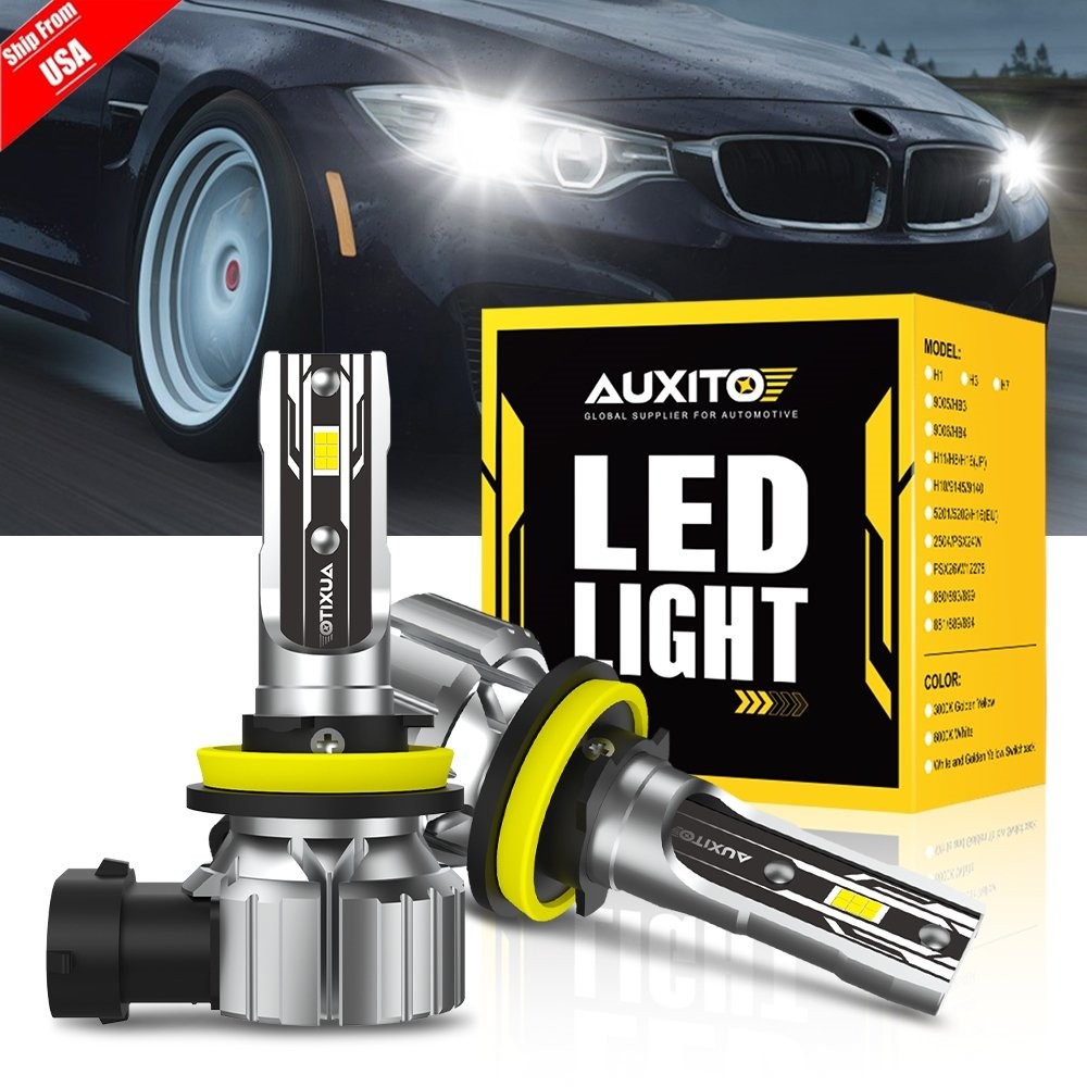 AUXITO H11 LED Headlight Kit Low Beam Bulb Super Bright 6500K Bulbs CANBUS  1-6x