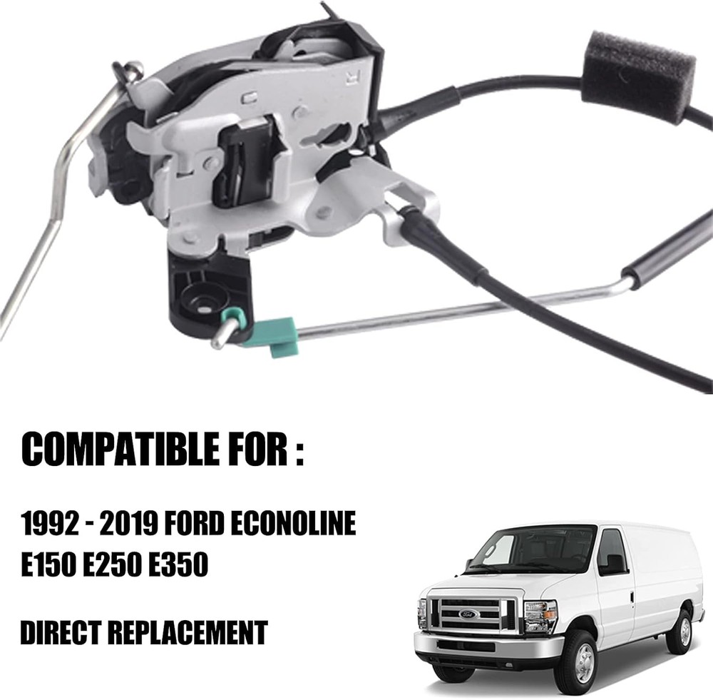Rear Right Door Latch Assembly for Ford E150 E250 E350 Van 1992-2019