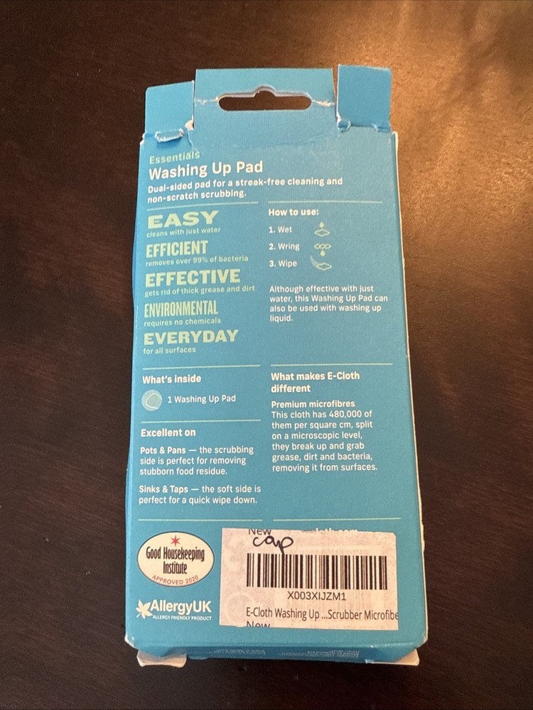 1: E-Cloth Essentials Washing Up Pad