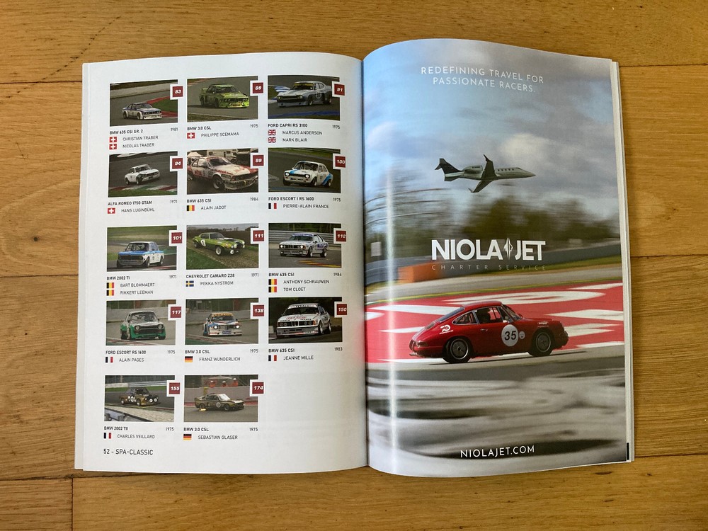 Spa Classic 2025 Peter Auto Official Programme - Mint