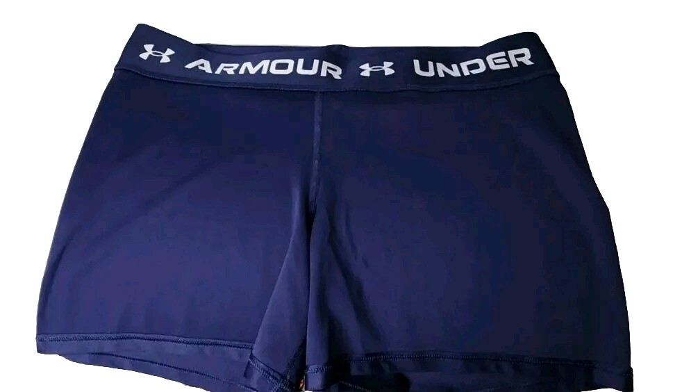 Under Armour Heatgear Women’s Compression Shorts Large Blue