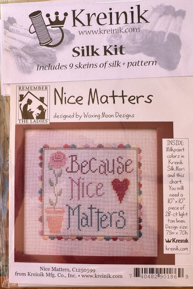 Because Nice Matters Thread kit designed by Jacquelyn Fox for  Kreinik celo wrap