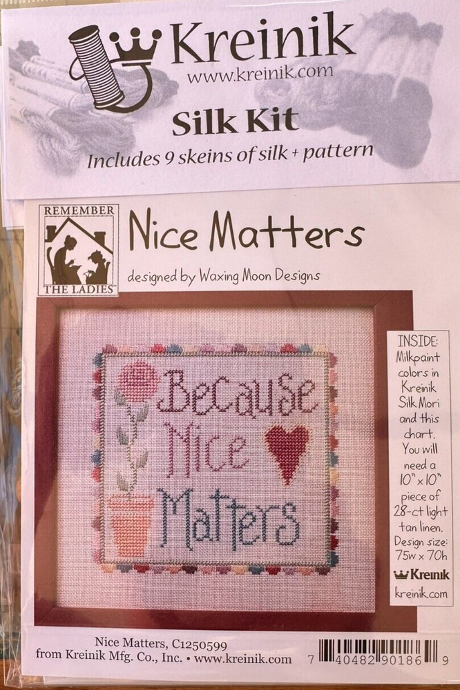 Because Nice Matters Thread kit designed by Jacquelyn Fox for Kreinik celo wrap