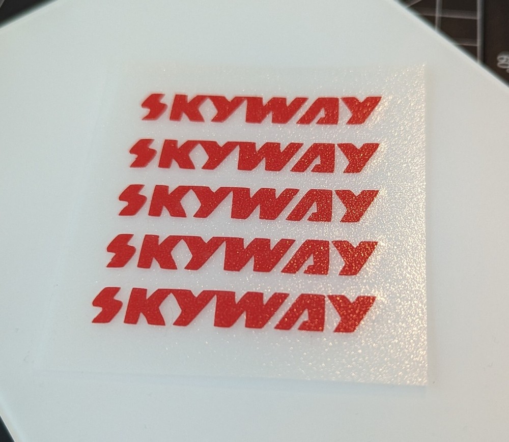 SKYWAY DECALS SIZED FOR WHEEL 4x - TUFF WHEELS