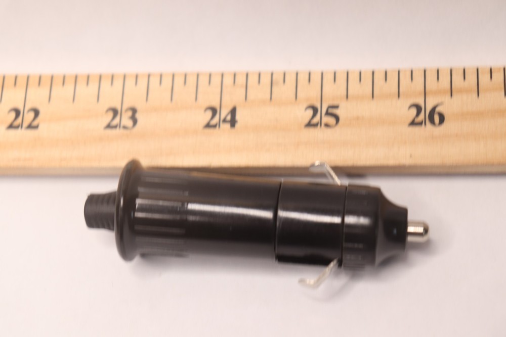 Workman Cigarette Lighter Plug with 2 Amp Fuse and Rubber End Boot D-30