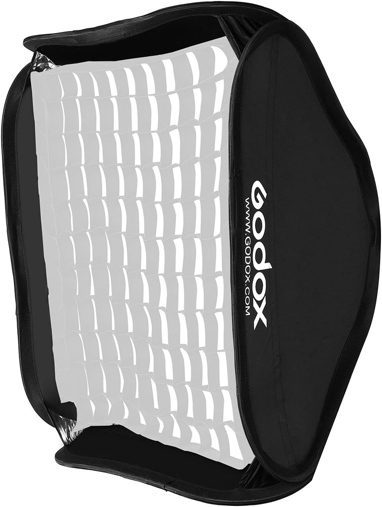 32"X 32" /80X80Cm Foldable Flash Softbox Kit with Grid, S-Type Speedlite Bracket