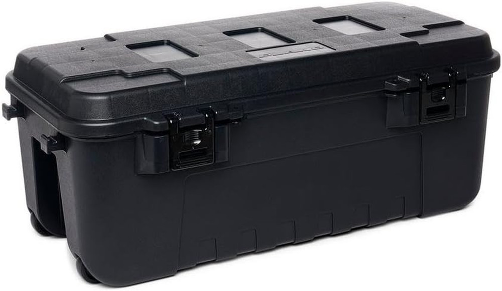 Sportsman'S Trunk, Medium 3 Pack, Black, Lockable Storage Box, Medium Storage Bi