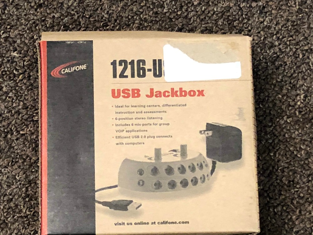 Califone 1216 USB 6-Position USB Jackbox