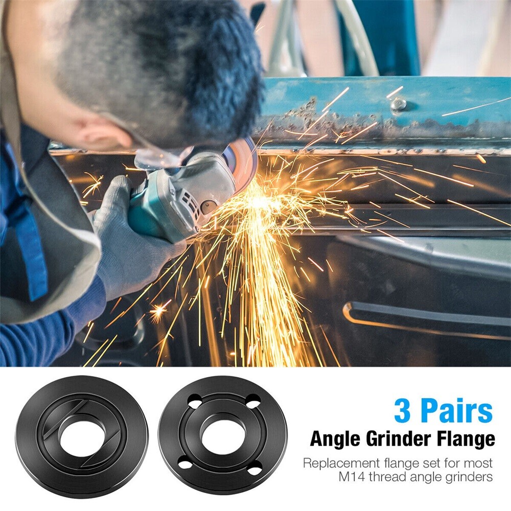 5/8-11 Angle Grinder Flange Nut For Milwaukee Bosch Inner Outer Lock Nut Set