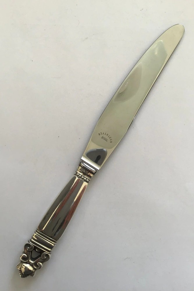 Georg Jensen Sterling Silver King Dinner Knife No 013 (Short Handle)