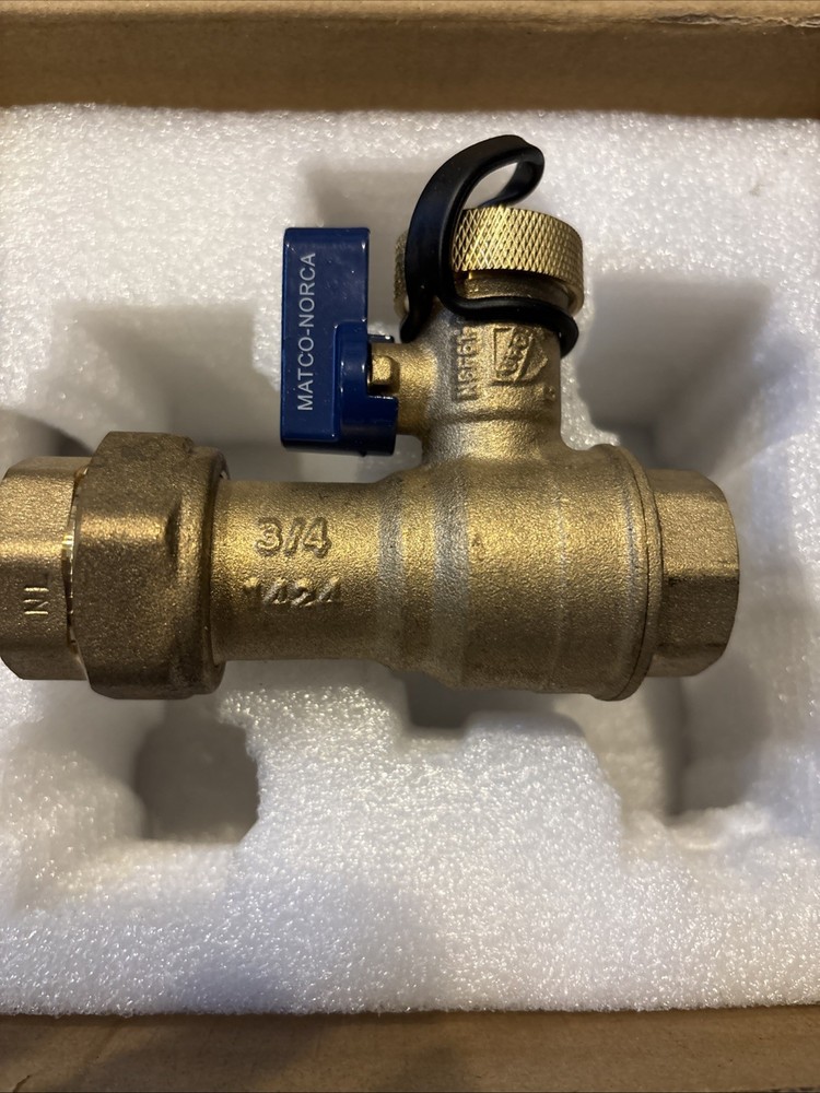 Tankless Water Heater Isolation Valve Twhk04t 3/4” Ips Brass Cold Valve Only