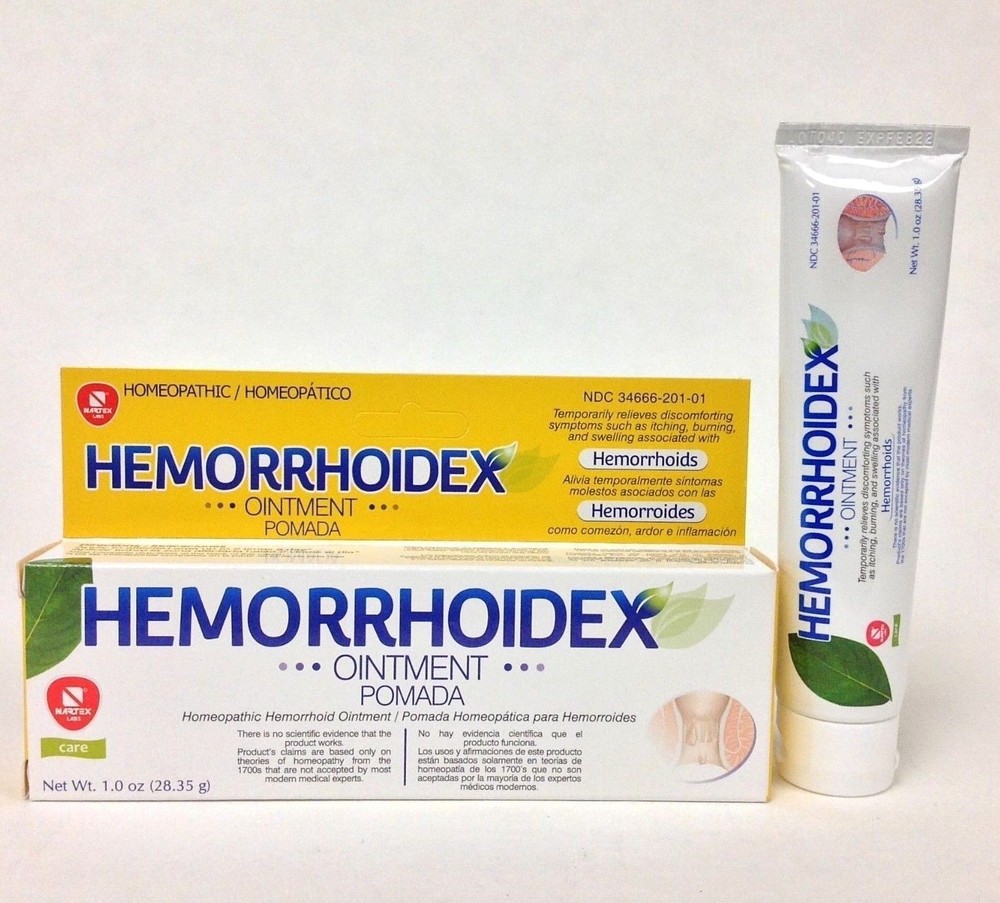 2 HOMEOPATHIC HEMORRHOIDEX OINTMENT 1.0 oz