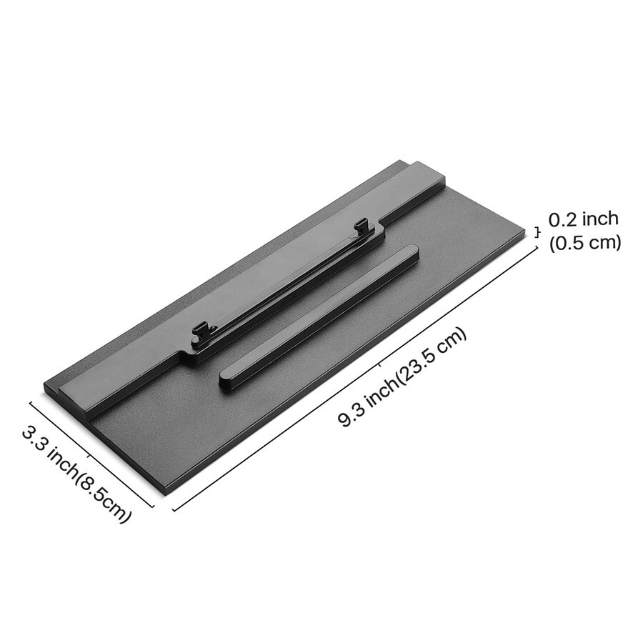 Black Vertical Stand For Microsoft Xbox One X Console + Hook Easy Install N309