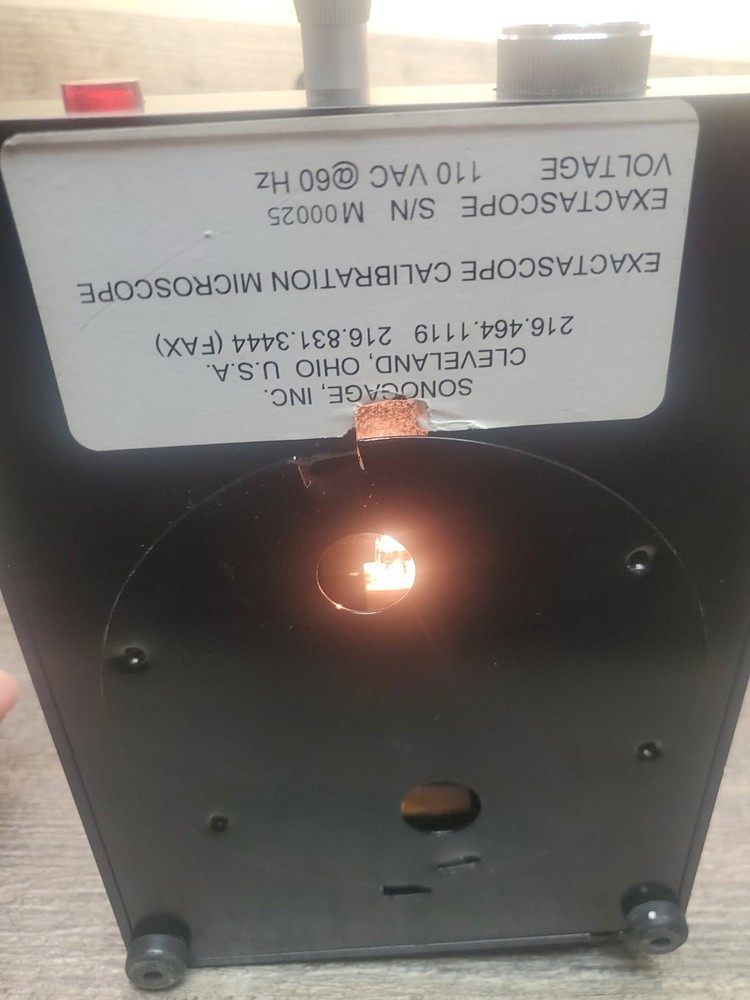 SONOGAGE Exactascope Calibration Microscope Leica