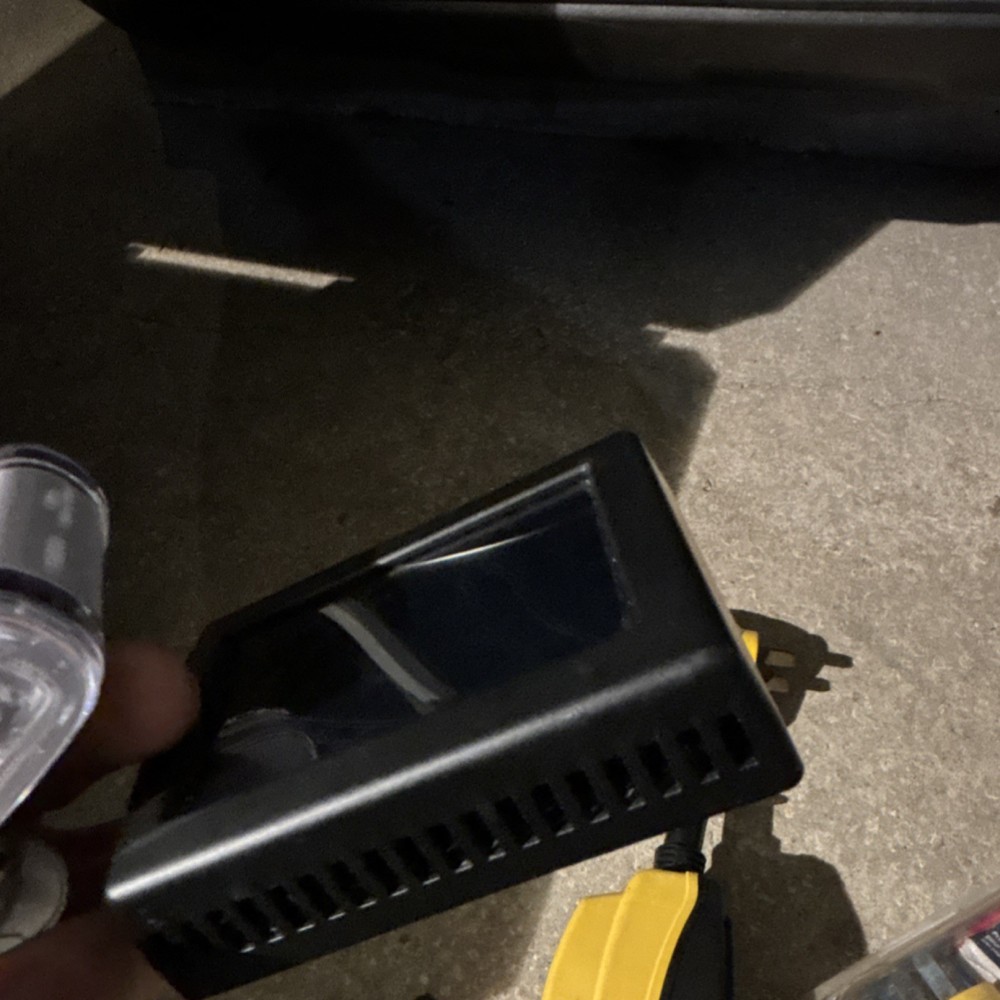 Micro-Air Easy Touch RV ASY-350 Programmable Touch Thermostat Black Rectangular