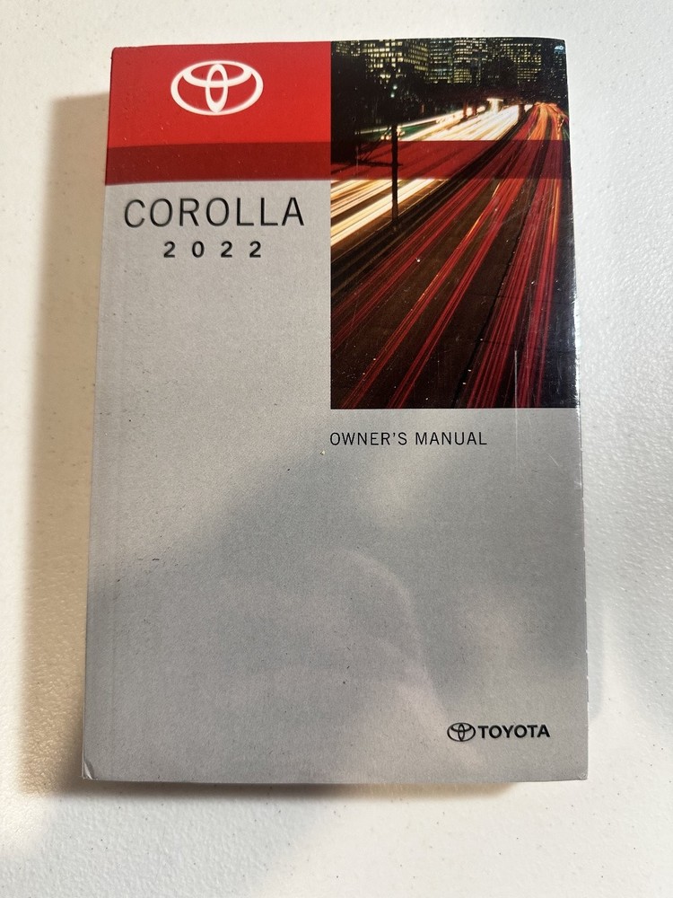 2022 Toyota Corolla Owner's Manual Set OEM
