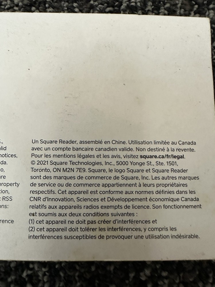 Square Credit Card Reader for Apple and Android