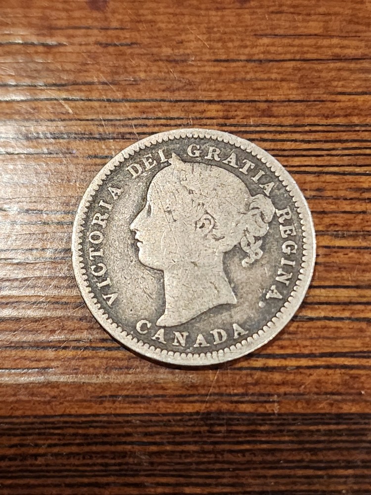 1899 Canada 10 Cents Silver Coin
