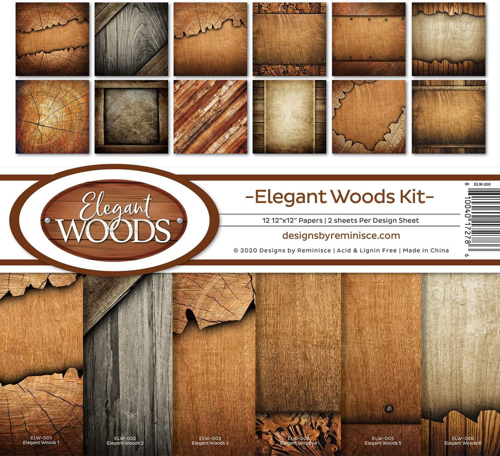 Elegant Woods Scrapbook Collection Kit