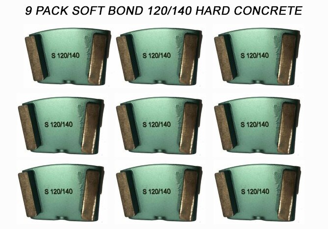 9-pack!  HTC Compatible Diamond Grinding Disc For Hard Surface, Grit 120/140