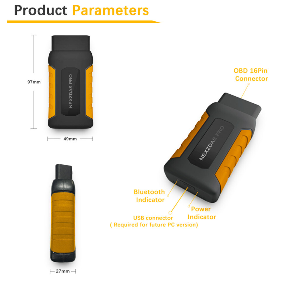 ND366 OBD2 Scanner Car Diagnostic Tools Auto Engine Code Reader Key Programmer