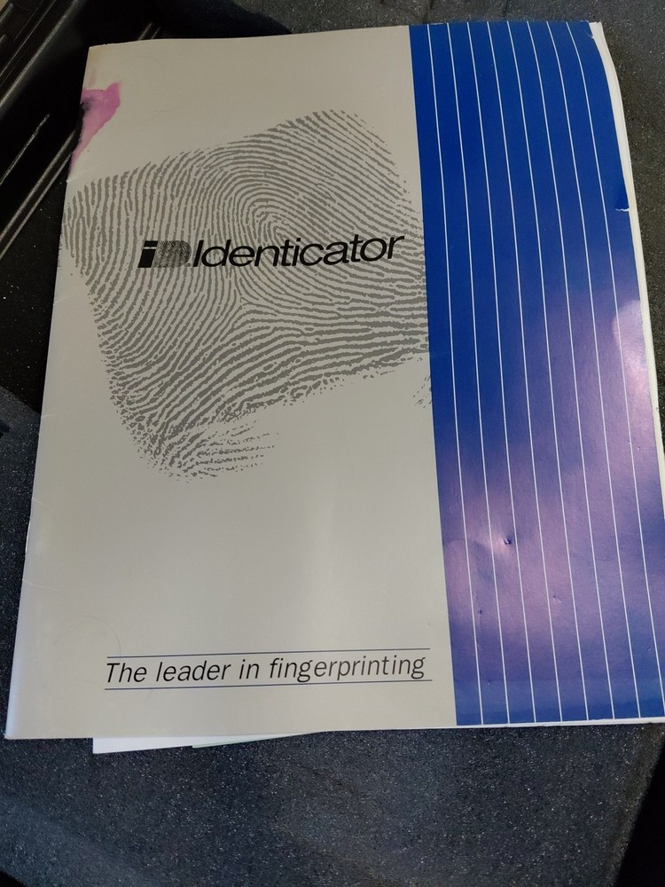 DIGIT 10 INKLESS FINGERPRINTING SYSTEM W/hard Plastic Case Untested