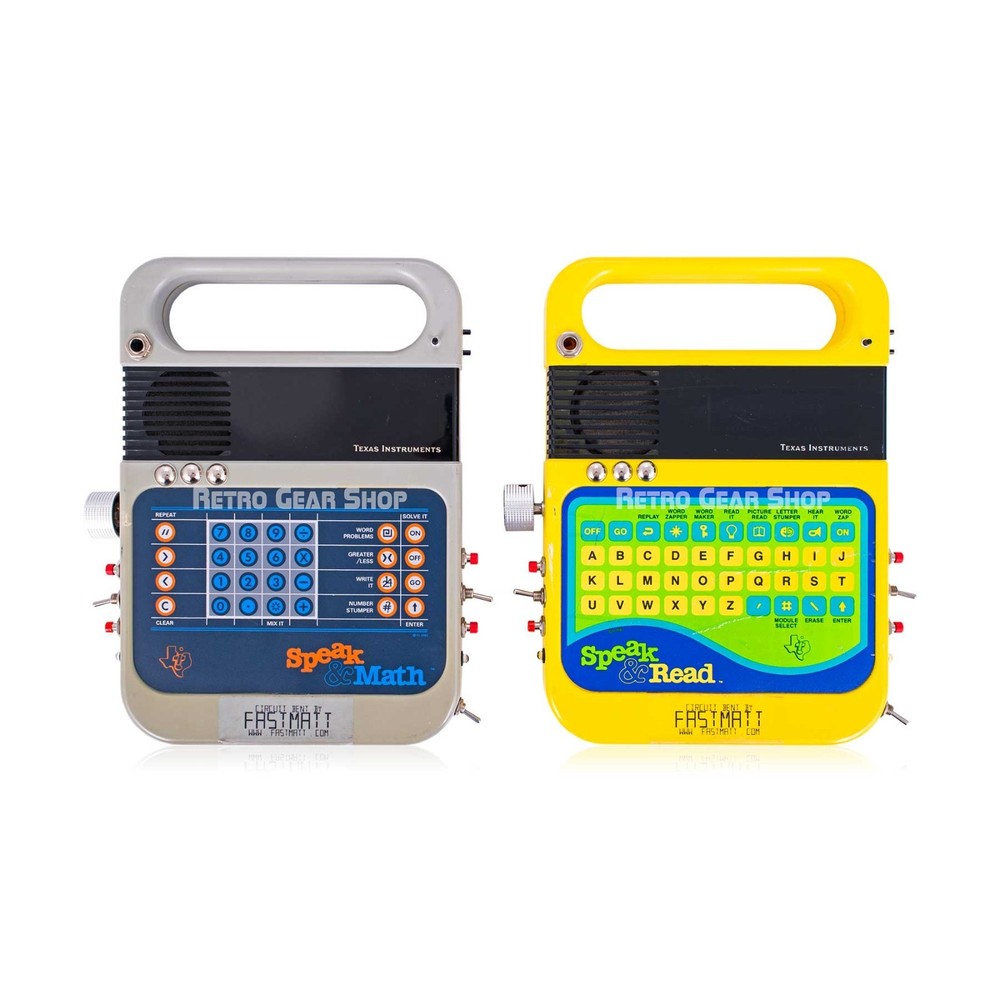 Texas Instruments Speak & Math + Speak & Read Circuit Bent Modified by FastMatt