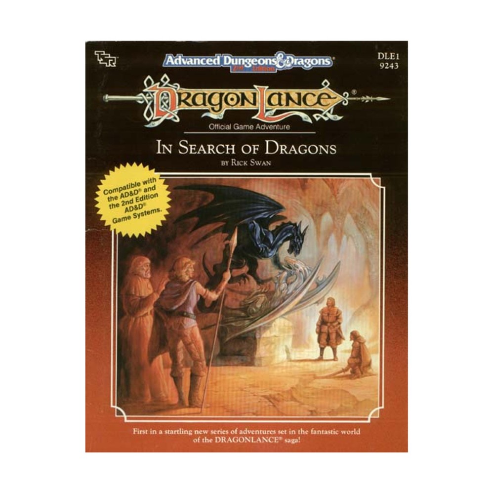 TSR Dragonlance In Search of Dragons VG+