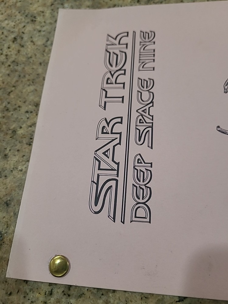 Star Trek Deep Space Nine Original Final Draft Script -'Chimera' used on Set DS9