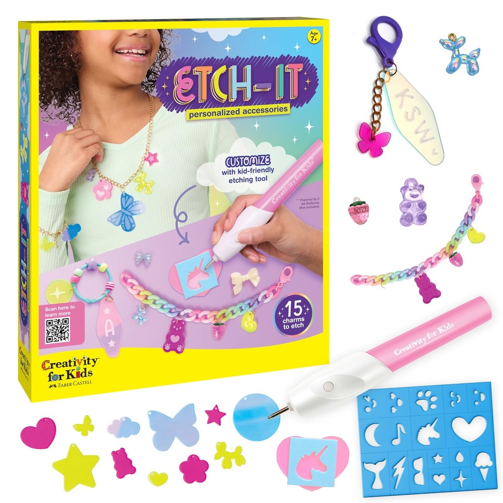 Creativity for Kids Etch-It Personalized Accessories Kit with Etching Tool | ...