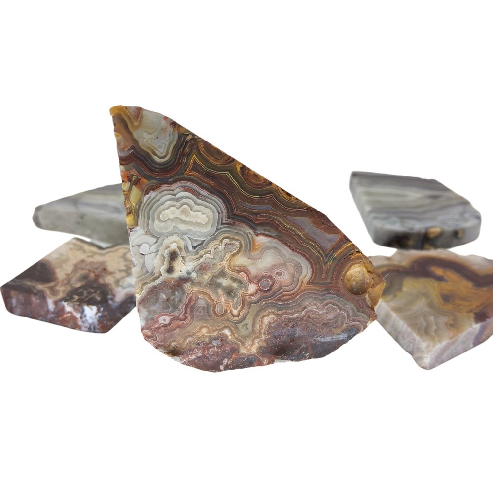 Agate, preforms, mini slab, lot, cabbing rough, lapidary, #R-6833