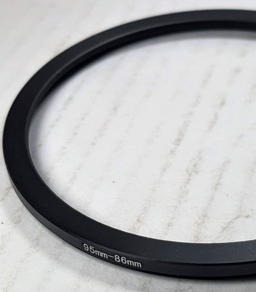 95-86mm Step-Down Lens Filter Converter Adapter Ring 95mm-86mm Metal E95 to E86
