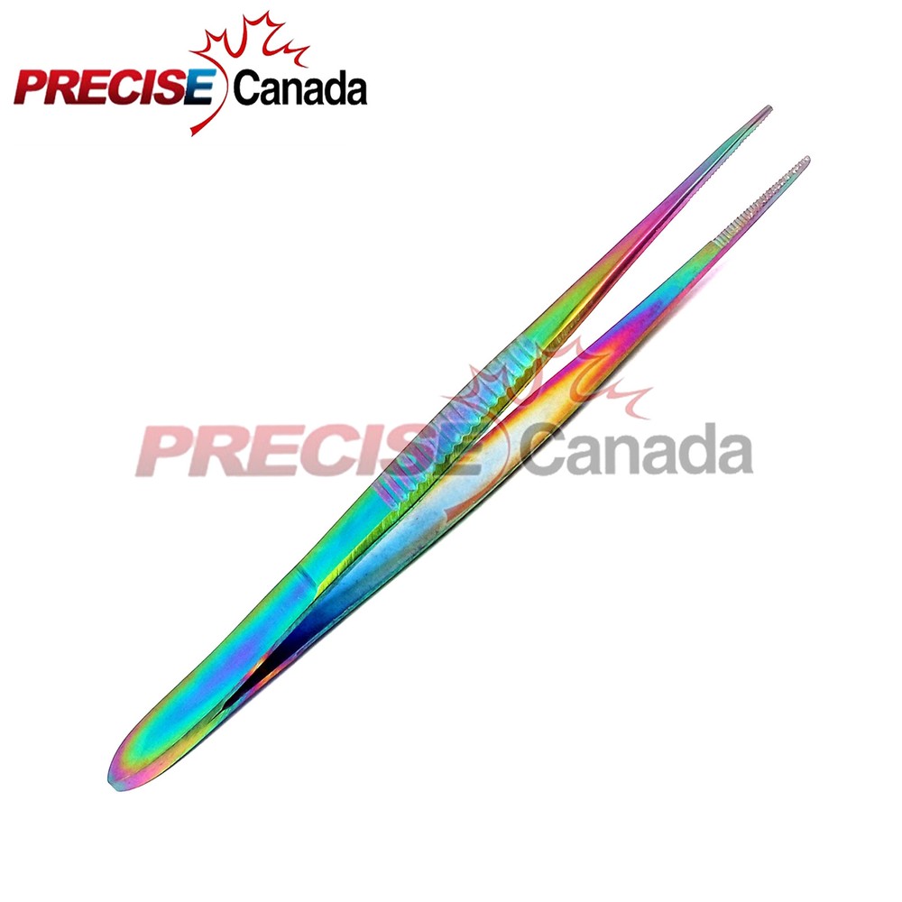 PRECISE CANADA Splinter Forceps - Fine Point 4.5" Multi Color
