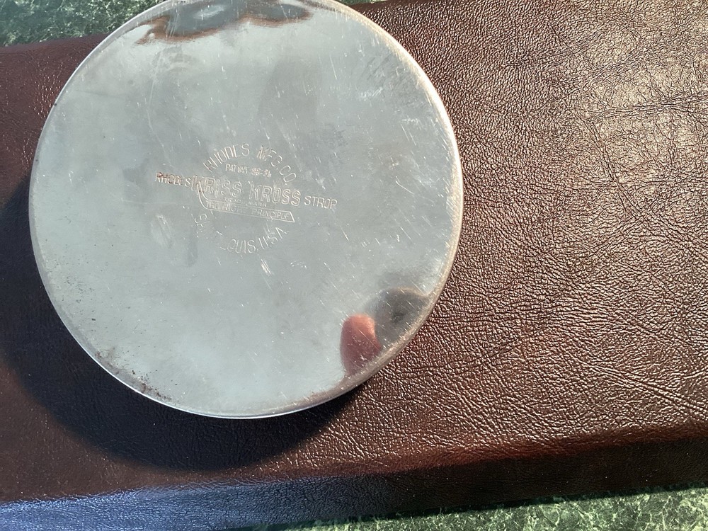 Very Old And Rare Razor Blade Sharpener And Box