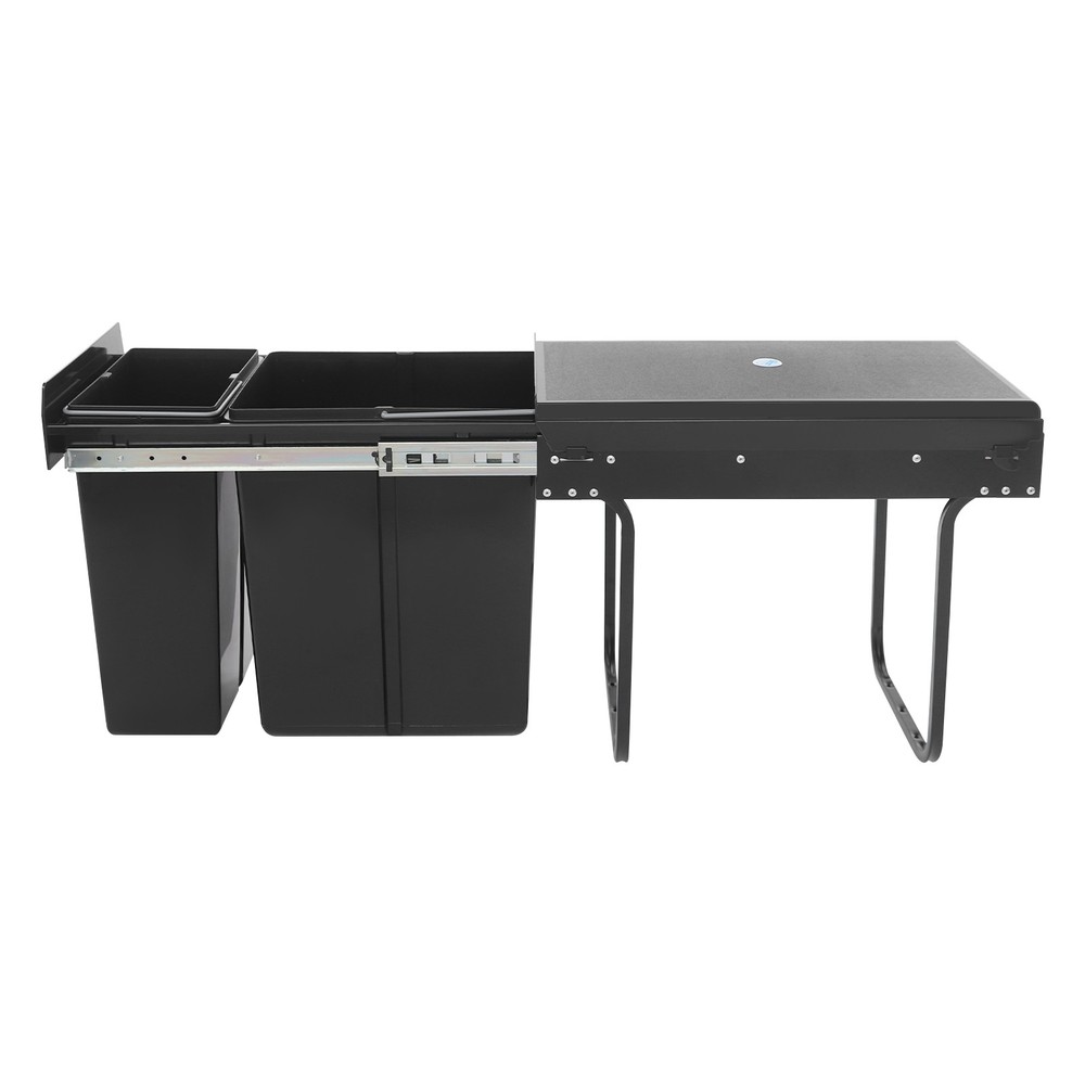 Pull Out Under Cabinet Trash Can 10L + 20L Kitchen Cabinet Garbage Can