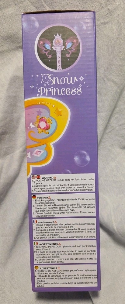 Queen Bubble Wand Snow Princess Pink