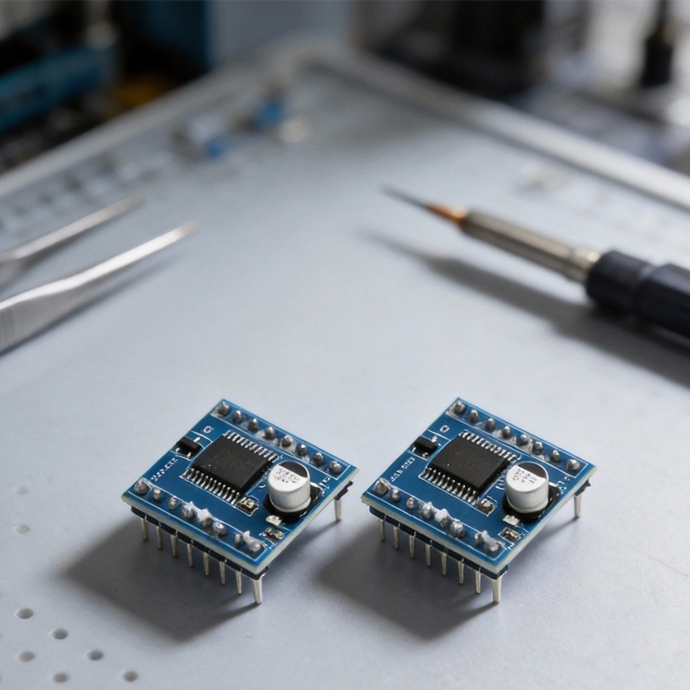 2pcs TB6612FNG Blue PCB Motor Driver Boards Pre-Wired with Pin Headers