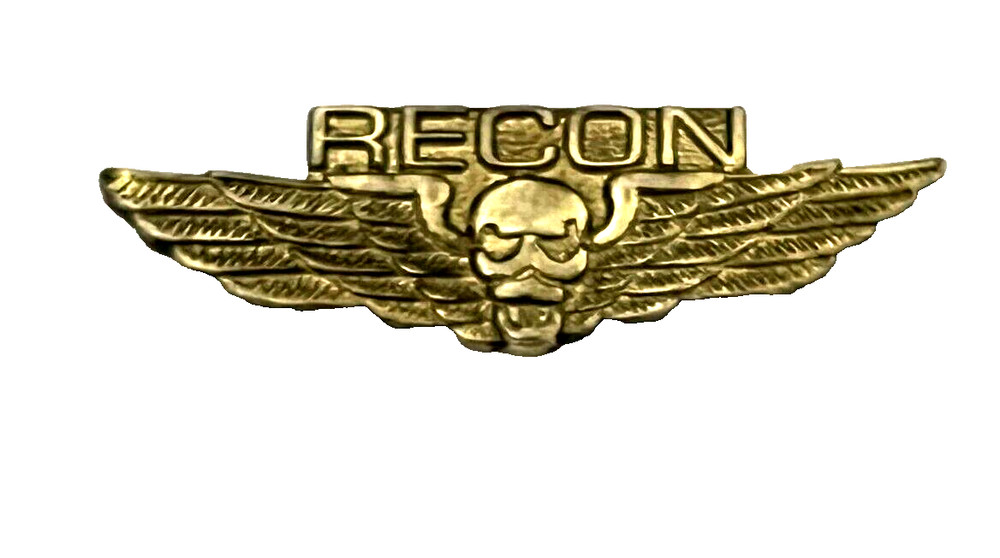 U.S. MARINE CORPS RECON HAT & LAPEL PIN  (P143)