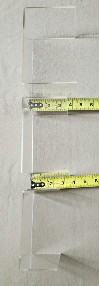 2 Sets - Agaci Clear Display Risers - 3 Per Set. Graduated Nesting Risers.